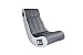 Produktbild Avanti Trendstore - Sessel Musik weiß/grau aus Kunstleder mit Lautsprecher Surround und Subwoofer ca. 55 x 98 x 84 cm