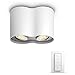 Produktbild Philips Hue White Ambiance Pillar LED-Aufbaustrahler 2er Spot inkl. Fernbedienung weiß | Innen | dimmbar | 350 Lumen | Lampe Deckenlampe Deckenspot Schlafzimmer Kinderzimmer Arbeitszimmer Küche Flur