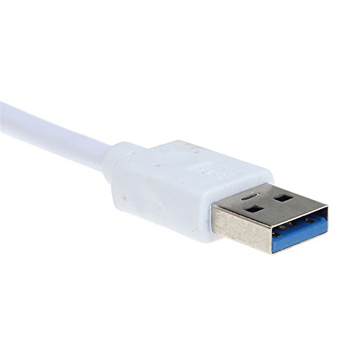 USB-Hubs Holeider 4-Port SuperSpeed USB 3.0 Compact Hub Adapter für PC Laptop Mac (5G Mbit / s) (Weiß) - 2