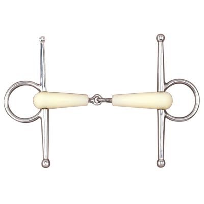Flexi-happy-mouth-Plastic-Covered-Full-Cheek-Jointed-Snaffle-Bit-Size-6