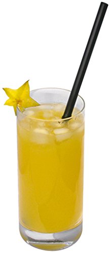 Fackelmann 500 Jumbotrinkhalme schwarz 8mm - 2