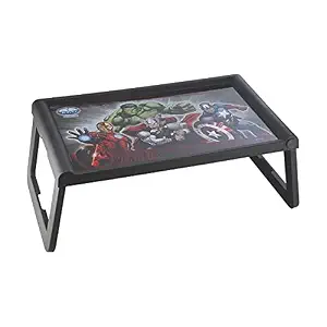 Joyo Marvel Avengers Printed Cartoon Lap-Desk | Foldable and Portable Study & Laptop Desk | Folding Table for Art & Craft Activity, Drawing, Bed & Breakfast Table, Home Study Table