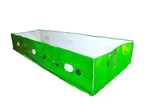 gardening Greeno Biotech 450GSM HDPE UV Stabilized Vermi Compost Bed(ISO Material), Green/White (12ft X 4ft X 2ft)