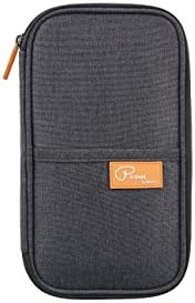 Women’s Travel Passport Wallet and Credit Card Holder| Small Clutch with Zippered Pockets | Carry Money, Tickets, Documents | Includes Smartphone Pocket (Black)