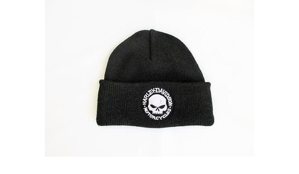 Articolo è il giorno successivo spedizione Harley Davidson Berretto a  maglia (simile come Beanie solo senza Barbone) con ricami in colore nero :  Amazon.it: Auto e Moto