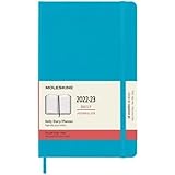 Moleskine - Agenda Giornaliera 18-Mesi, Daily Planner 2022/2023, Agenda Giornaliera con Copertina Rigida e Chiusura Elastica,