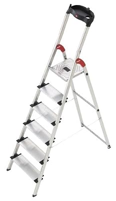 Hailo 5_8816-001 Escabeau de sécurité Profistep XXL en Alu 6 marches