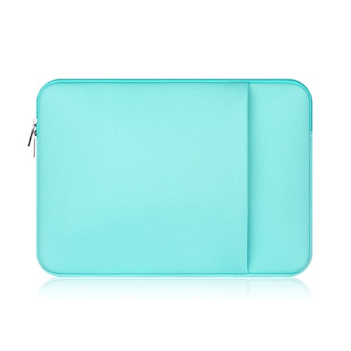 Balai Doppel-tasche Reißverschluss Computer Bag Notebook Schutz Paket Tragbar Notebook Taschen Hüllen, 14 inch Blau - 5