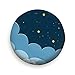 Produktbild Bidetu Half Moon Stars Clouds On Dark Night Tire Cover Polyester Universal Spare Wheel Tire Cover Wheel Covers for Trailer RV SUV Truck Camper Travel Trailer Accessories(14,15,16,17 Inch) 15inch