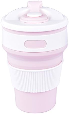guangshuohui Collapsible Cup Travel Silicone Mug Portable Folding Mug for Commuters, Outdoor Camping, Hiking and Picnic, BPA-Free Leak-Proof Mug Gift for Coffee Lover