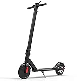 ▲【 Doble Sistema de Frenos】: El patinetes electricos tiene la sistema de doble frenado frontal y trasero, sin escobillas de 250W alcanza una velocidad máxima de 25 km / h, el peso máximo es 120 kg.