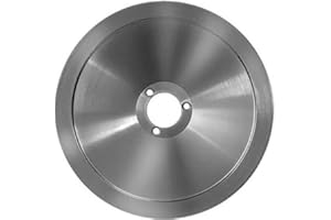 RASSPE Lama per affettatrice 220 mm diametro foro centrale 40 mm - 3 fori fissaggio lama - diametro coprilama 180 mm. Materiale C45 Made in Italy