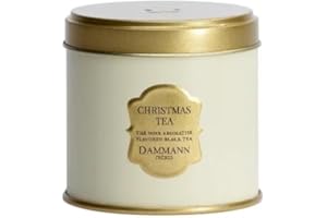 DAMMANN FRÈRES Dammann Christmas Tea - Thé Noir Aromatisé Caramel, Ananas, Orange douce- 100g de thé en boîte