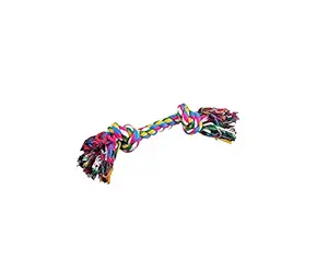 PetWag Cotton Chew Dog Rope Toy, 8 Inch Small - Multicolor