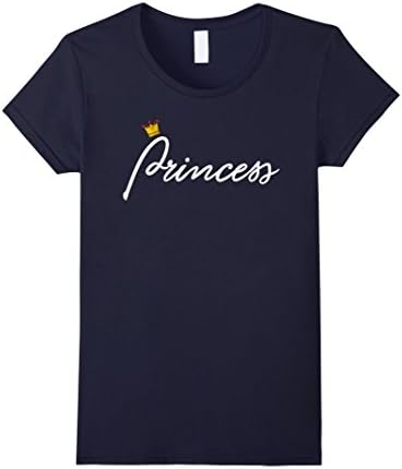 Women's Princess T-Shirt - Fun Family Tee for any Occasion Small Navy