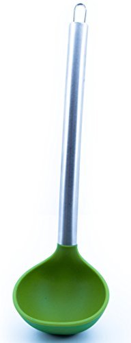 Mejor grande silicona cocina mezcla cuchara de servir por Chef rana - para el hogar o uso profesional - incluye nuestra Stay-Cool mango de acero inoxidable