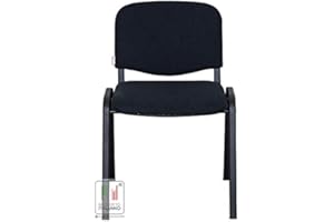 Stil Sedie - Sedia Attesa Ufficio Sala Conferenze poltrona Venere tessuto colore NERO