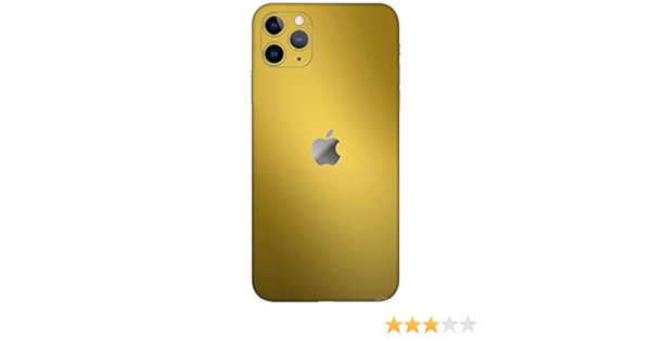 Vcaregadgets Printed Gold Color Skin Back Sides Compatible For Apple Iphone 11 Pro Max With Matte Lamination Amazon In Electronics