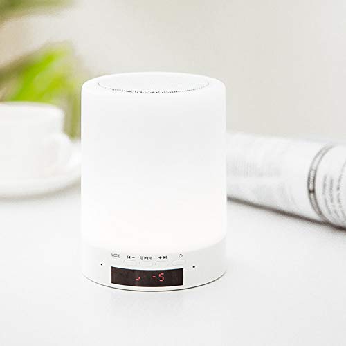 Preisvergleich Produktbild xihongshi Tischleuchte LED Kreative Bluetooth Audio Umgebungslicht Geeignet Für Wohnzimmer Schlafzimmer Nacht Schlafsaal White