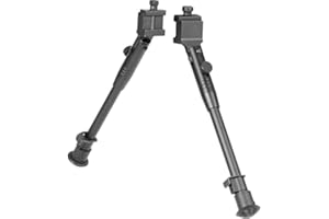 BRAVOVSKI 9-12 Zoll taktisches Doppelzweibein verstellbar für Luftgewehre Picatinny/Weaver Seitenhalterung