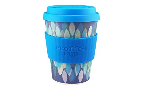 Umweltfreundlicher Bambusbecher ecoffee Sakura Blus 355 ml, coffee to go becher - 2