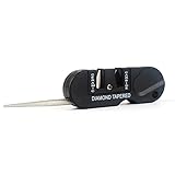 OFKPO Mini Knife Sharpener, Multifonctionnel Affûteuse à Couteaux avec Tungstène Acier, Céramique, Trois Phases en Carbure de Tungstène en Céramique Aiguiseur de Couteaux