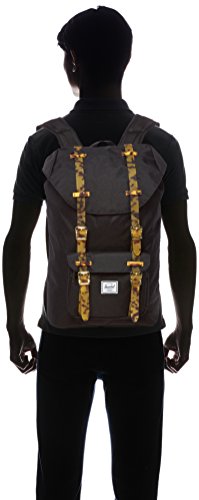 Herschel Herren Rucksack Little America Mid-Volume – Black/Tortoise Shell - 4
