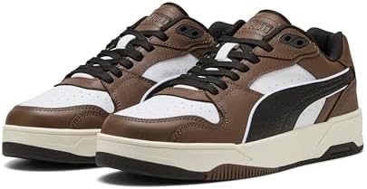 Puma Sneaker Basse Unisex Rbd Break, Puma White Puma Black Flat Bronze, 40 EU