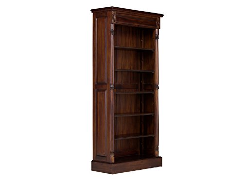 Massivum Bücherregal Cambridge, Holz, walnuss, 35 x 85 x 180 cm
