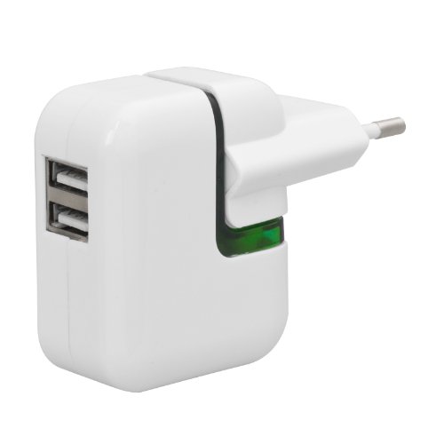 Snakebyte SB906644 - Cargador con 2 puertos USB, blanco