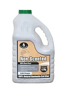 Cat Litter Experts Non Scented Scoopable Clumping Odd Shape Cat Litter 4.7Kg