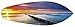 Produktbild Artland Holz-Platte mit Motiv digital bedruckt in Form eines Surfbrettes TTstudio Ostsee mit schönem Sonnenaufgang am polnischen Strand Landschaften Strand Fotografie Rot 40 x 120 x 1,2 cm