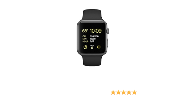 Apple Watch 1st Generation (7000 Series) 42mm - Space Grey Aluminium Case  with Black Sport Band (Renewed) : Amazon.co.uk: Electronics \u0026 Photo