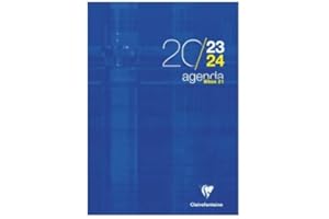 Exacompta Clairefontaine - Agenda When 21 - Septembre 2023 à Septembre 2024 - Format 21 x 29,7 cm - 1 Semaine sur 2 pages - Couleur Bleu
