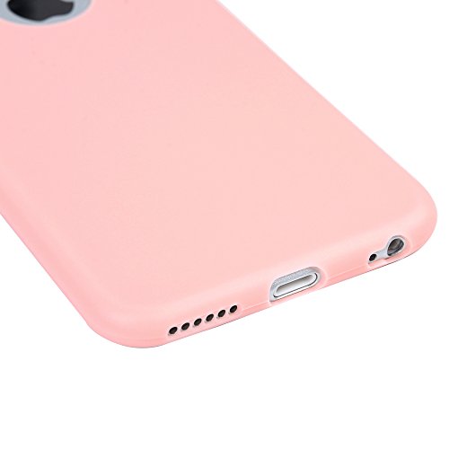 iphone 6/6S Plus Hülle Badalink iphone 6/6S PlusSchutzhülle TPU Handyhülle Case Cover Handytasche Anti-Rutsch Kratzfest Handyhülle Case Cover für Iphone 6/6S Plus Matt Rosa - 6