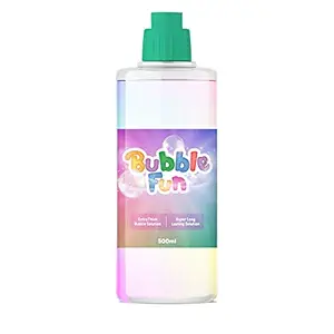 lucid...we build relations bubble liquid bottle of 500 ml, 0.5ltr liquid solution- Multi color