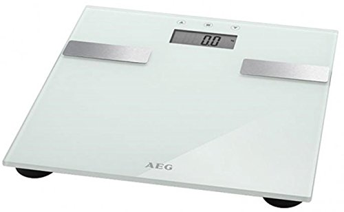 AEG PW 5644 DESIGN 7in1 PERSONENWAAGE Körperwaage Gewichtswaage Badwaage Fußwaage Digital-Waage KÖRPERFETT-WAAGE BIS 180 KG ANALYSE-WAAGE GLAS