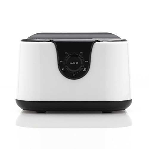 Rhombutech Dual USB 3.0 Dockingstation für 2,5 und 3,5 Zoll Festplatten und SSD – SATA I/II/III – Backup oder Duplizieren auf Knopfdruck + LED Statusanzeige – Weiß - 2