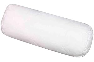 AZNAR Almohada rulo cojin de Fibra Hueca siliconada Tacto plumón - 90X20 cm