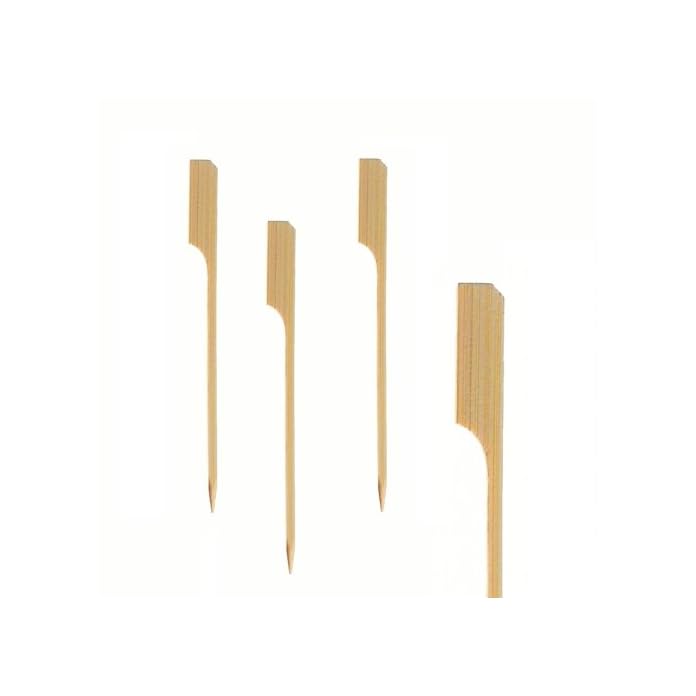 Papstar Fingerfood Spiee Holzspiee Golf 250 Stck 12 Cm Naturholzspiee Aus Bambus Fr Grillgut Pfanne Fingerfood Und Antipasti Stabil Gut Zum Greifen Durch Breiteres Holzende 16730