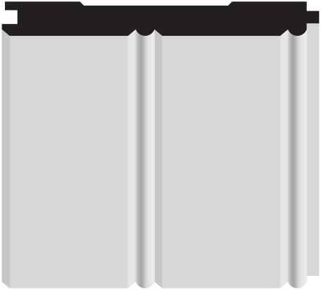 Nucasa POP827-S Linear Wall Paneling Sample, Unfinished Poplar, .375-Inch by 3.25-Inch by 6-Inch