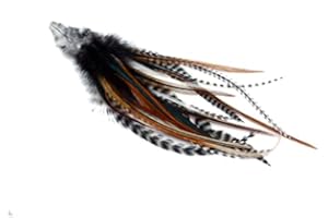 ONE FINE DAY FEATHERS 25 Mini extensions de cheveux en vraies plumes duveteuses Pelucheux + anneaux/boucle