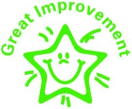 61535 - Great Improvement Classmate Teacher Reward Stamp (Green)