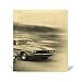 Produktbild TIZORAX Muscle Car Cruise Stretchable Book Cover für die meisten Hardcover Lehrbücher bis 22,9 x 11 cm Schutzhülle für Schulbücher, aus PU-Leder, ohne Klebstoff Einfach anzuziehen