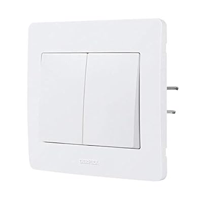 DEBFLEX APPAREILLAGE ENCASTRE GAMME DIAM2 DOUBLE VV BLANC