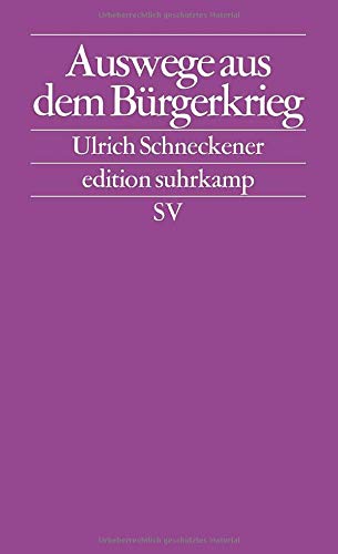 Auswege aus dem Bürgerkrieg. Modelle zur Regulierung ethno-nationalistischer Konflikte in Europa