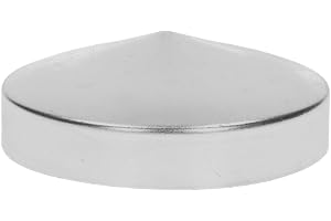 LogistSystem Runt stolplock för staketstolpar diameter 80–82 mm, galvaniserat stål, pyramidform, täcklock för trästolpar, paket med 1, skyddskåpa, stolpskydd