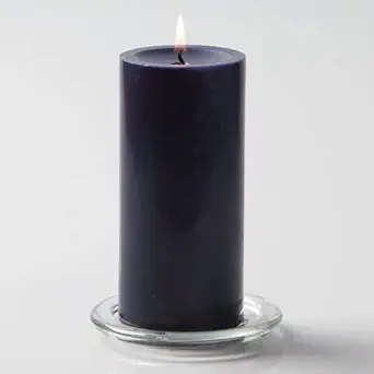Round Lavender Scented Candles Pillar Candles 3
