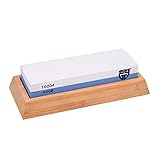 eine grobe Seite zum Herausschleifen von kleineren Unebenheiten und eine feine Seite zum Feinschärfen der Schneide