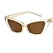 Produktbild Sonnenbrille Polarisiert für Damen/Dorical Cat Eye Brille kleiner Rahmen Gläser Sonnenbrille mit UV-400 Schutz Vintage Brille Super Coole Frauen Sunglasses Travel Eyewear(A)